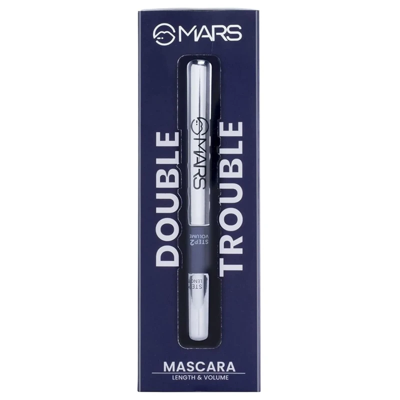 MARS Double Trouble Volumizing and Lengthening Mascara | 2-in-1 Mascara for Women 15 ml thumbnail 3
